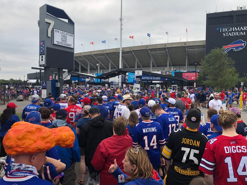 Bills fans enter Highmark Stadium. September 12, 2021