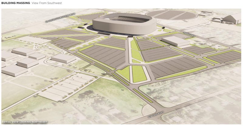 Bills stadium - Building massing