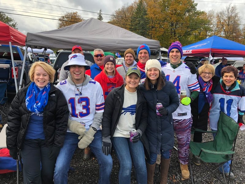 Buffalo Bills fans tailgating