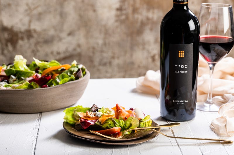 A bottle of Binyamina wine