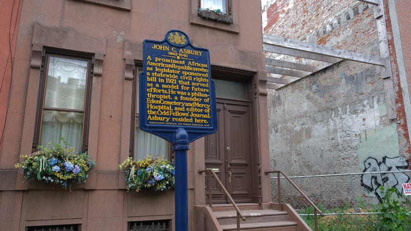 Part of Christian Street in the area which the Philadelphia Historical Commission has designated Black Doctors Row.