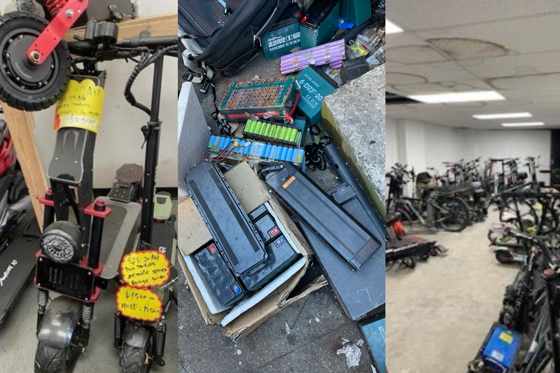 The FDNY discovered on Feb. 6, 2024, that Wilson's Electric Scooters Sales and Repair shop was allegedly repairing and building their own battery packs from individual lithium-ion battery cells. 