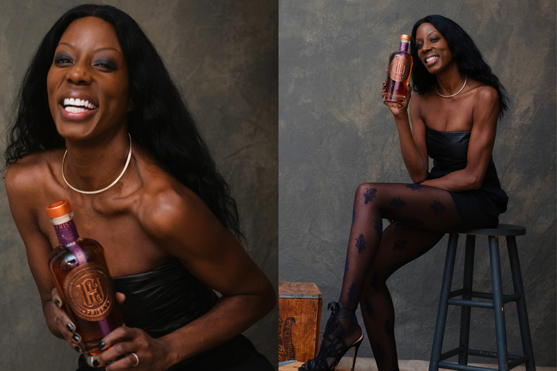Nicole Young, founder and CEO of the market's only black-female-founded flavored whiskey brand, Frisky Whiskey.