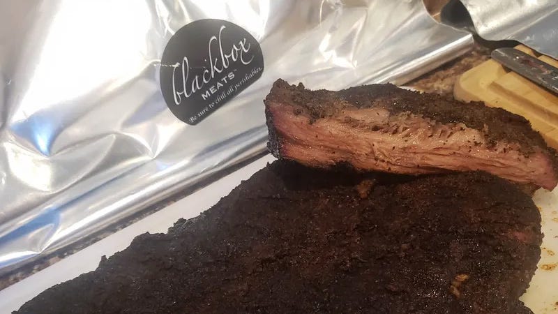 smoked brisket from Blackbox Meats