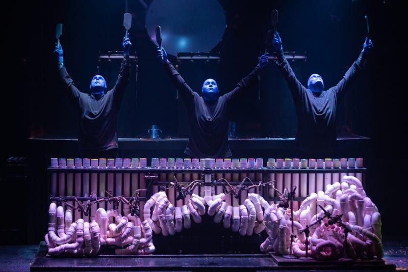 Blue Man Group Chicago plays PVCs
