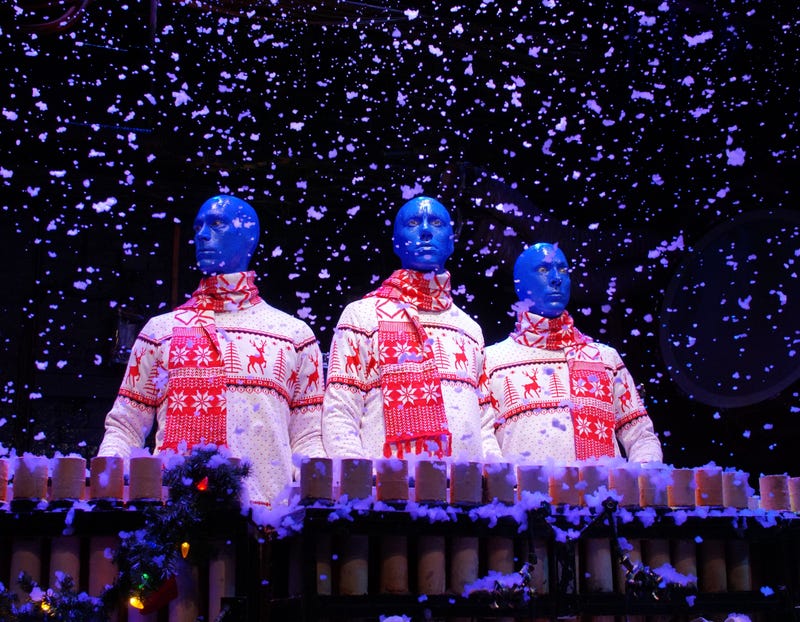 Blue Man Group winter performance