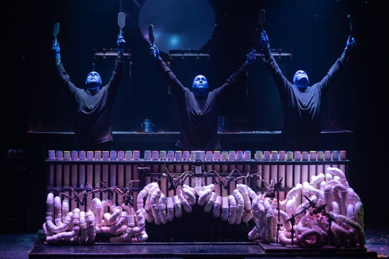 Blue Man Group Chicago plays PVCs