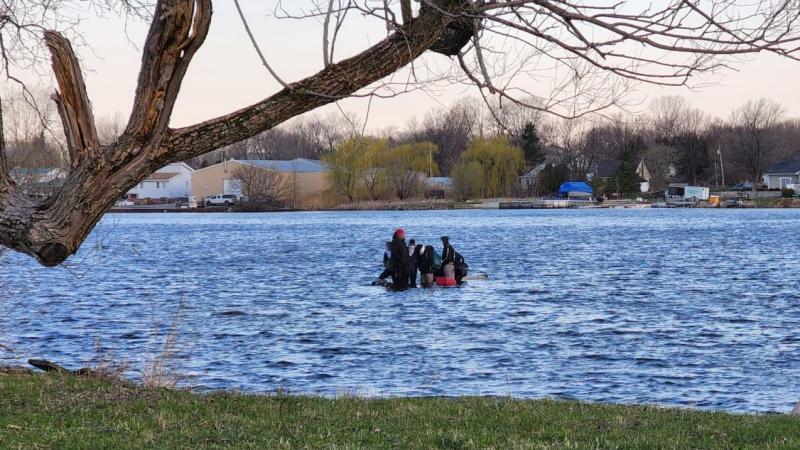 The rescue happened April 28 in Akwesasne near the New York–Canadian border