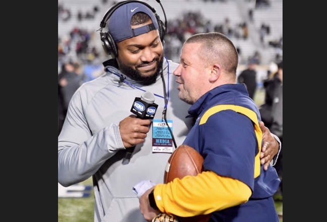 Bob Palko with Dorin Dickerson 