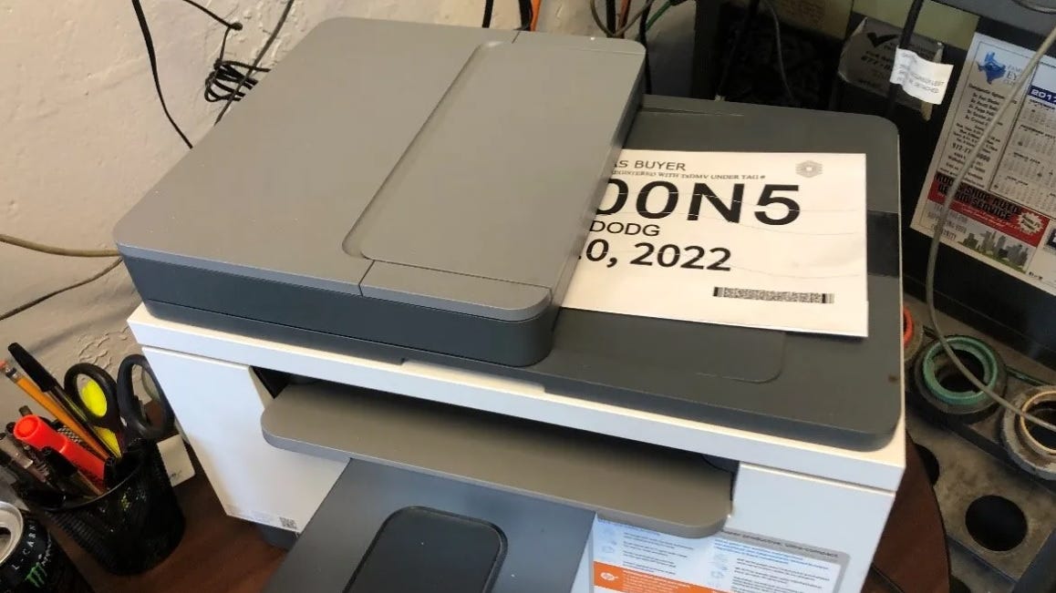 Dallas Police bust fake paper license plate operation