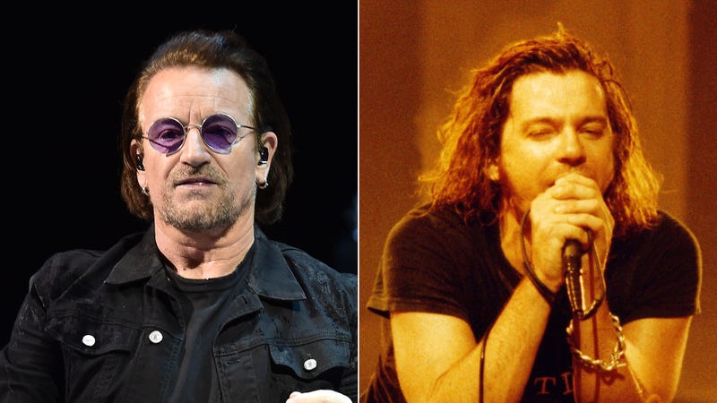 U2's Bono and INXS' Michael Hutchence