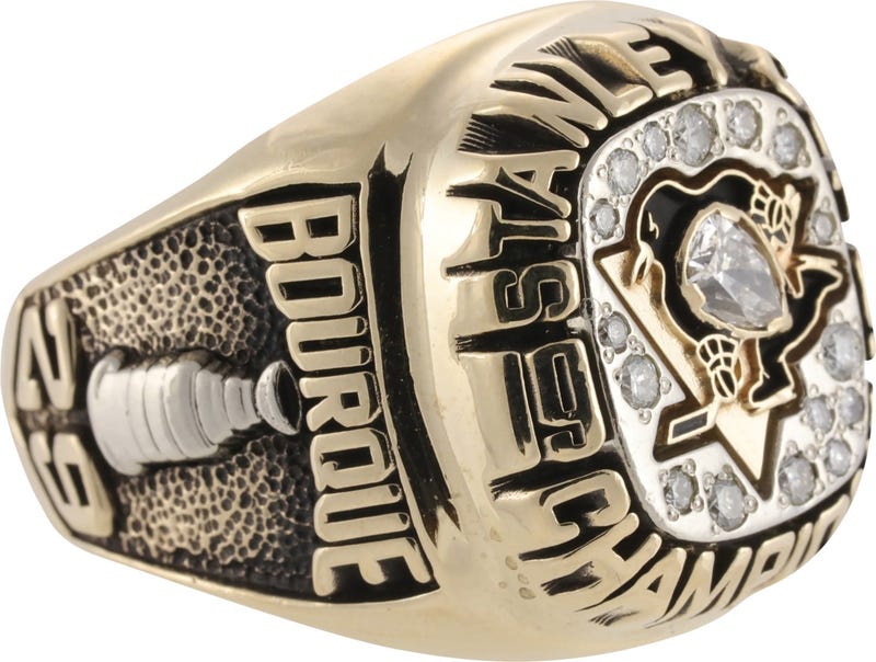 Phil Bourque 91 Stanley Cup ring
