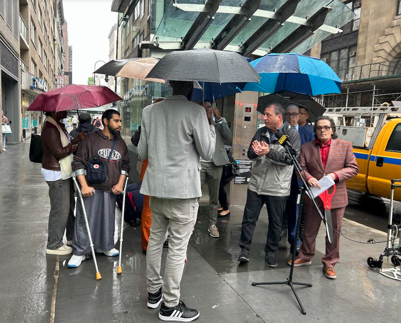 After six years of advocacy, an elevator opened at the 14th Street-Sixth Avenue subway station in Chelsea on Sunday,