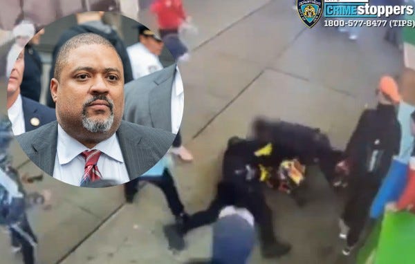 The Manhattan District Attorney's Office will present evidence to a gran jury on Tuesday in the case of a mob attack on two NYPD officers.