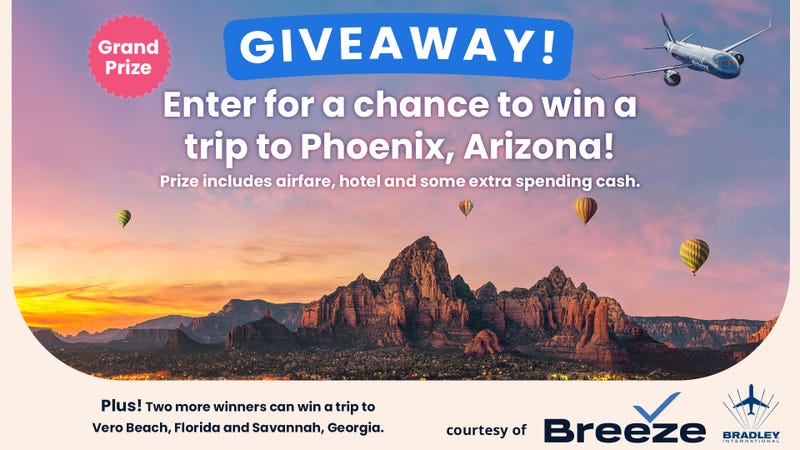 Enter for a chance to win a trip to Pheonix, Arizona!
