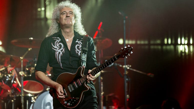 Watch Brian May Play "Bohemian Rhapsody" Solo for Movie Cast