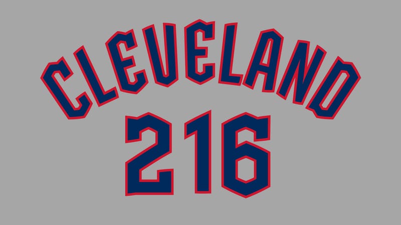 Cleveland Guardians 'Cleveland' wordmark and numeric font