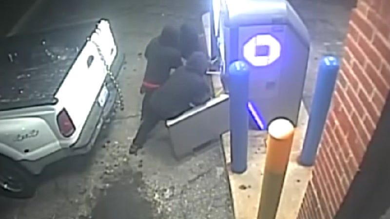 WATCH: Brighton police release video of suspects failing to steal ATM, slamming into utility line on Memorial Day