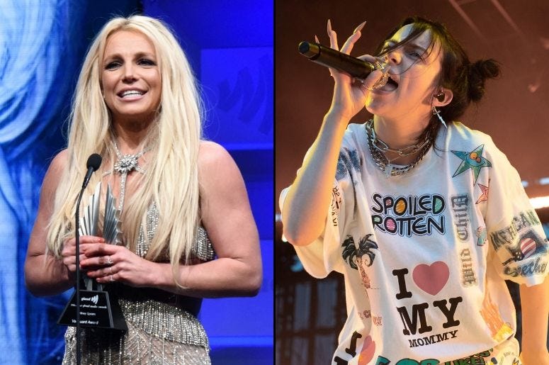Britney Spears and Billie Eilish