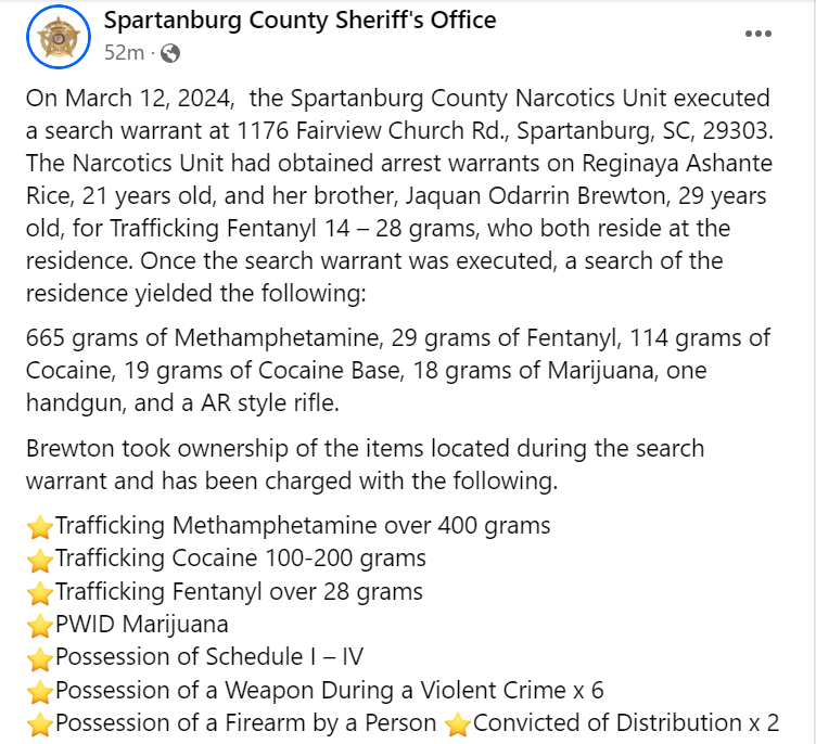 SCSO Facebook Page