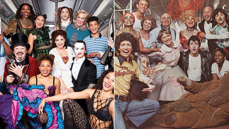 VIDEO & PICS: MTA, Broadway team up to reboot classic 1977 subway ad