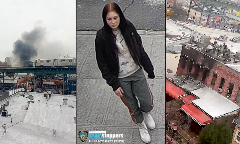 Police are searching for a person of interest in a suspect arson that killed a person in the Bronx over the weekend