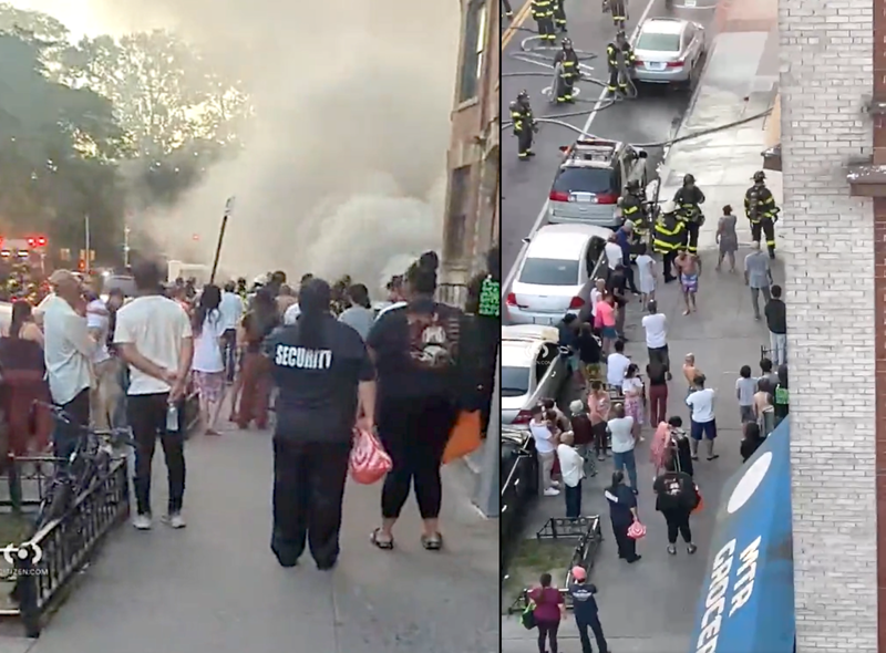 The fire broke out around daybreak in the Belmont section of the Bronx