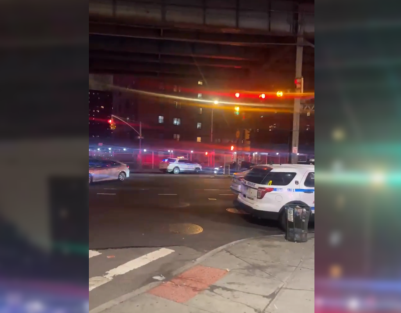 No one was injured in the brief shootout around 9:30 p.m
