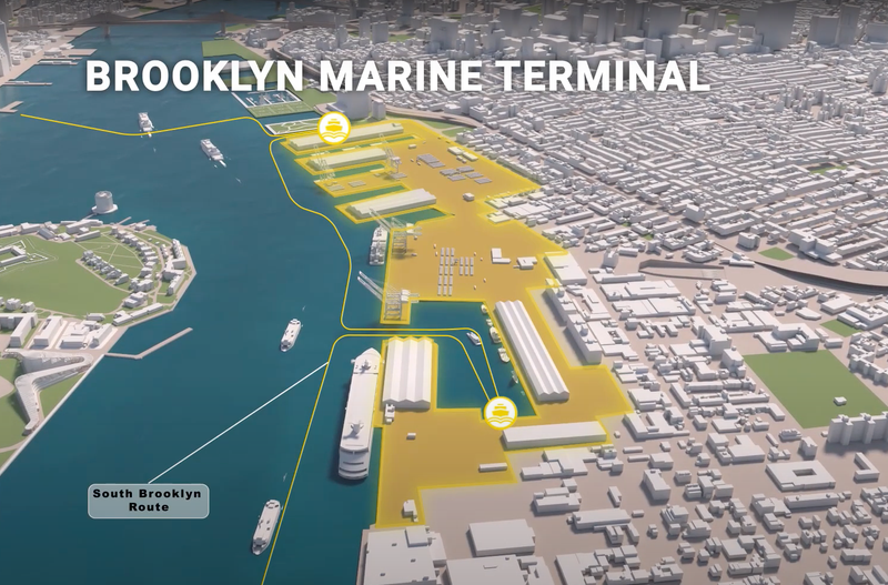 The mayor will roll out $65 million to fund the planning of the development, as well as to stabilize pier infrastructure at the Brooklyn Marine Terminal that has long been deteriorating