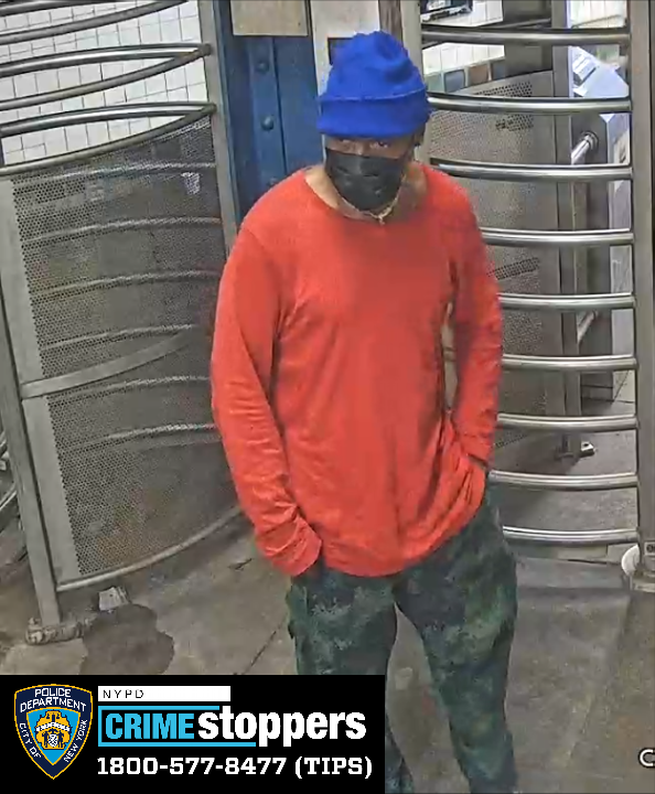 A man is wanted in connetion to a robbery and attempted robbery on  Brooklyn subway trains last week.
