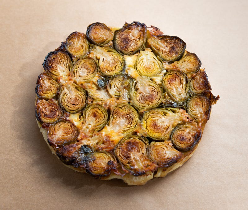 Brussel sprouts tart from Breads Bakery for Christmas 2024