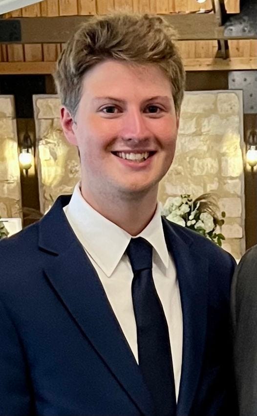 23-year-old Bryce Borca who went missing on Sunday morning.