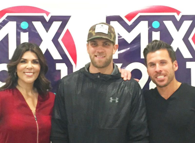 Bryce Harper with Mercedes and J.C.