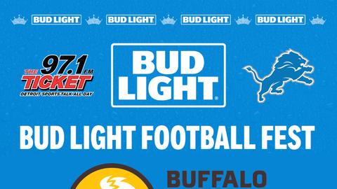 97.1 The Ticket Bud Light Football Fest - Buffalo Wild Wings - Westland