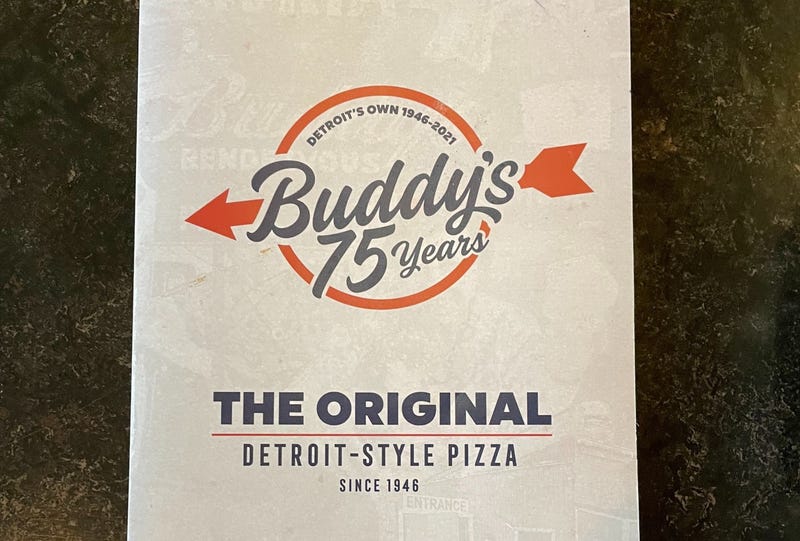 Buddy's Pizza menu