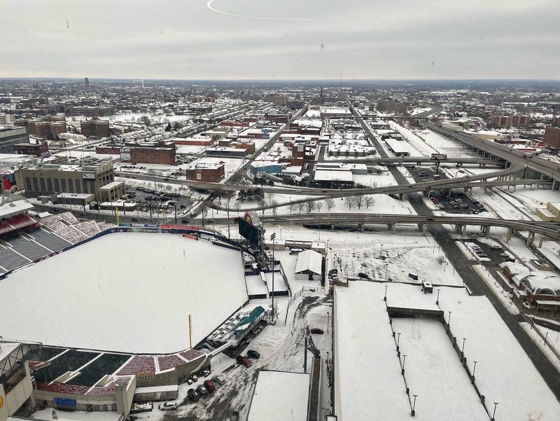 View from Downtown Buffalo looking East from Seneca One Tower