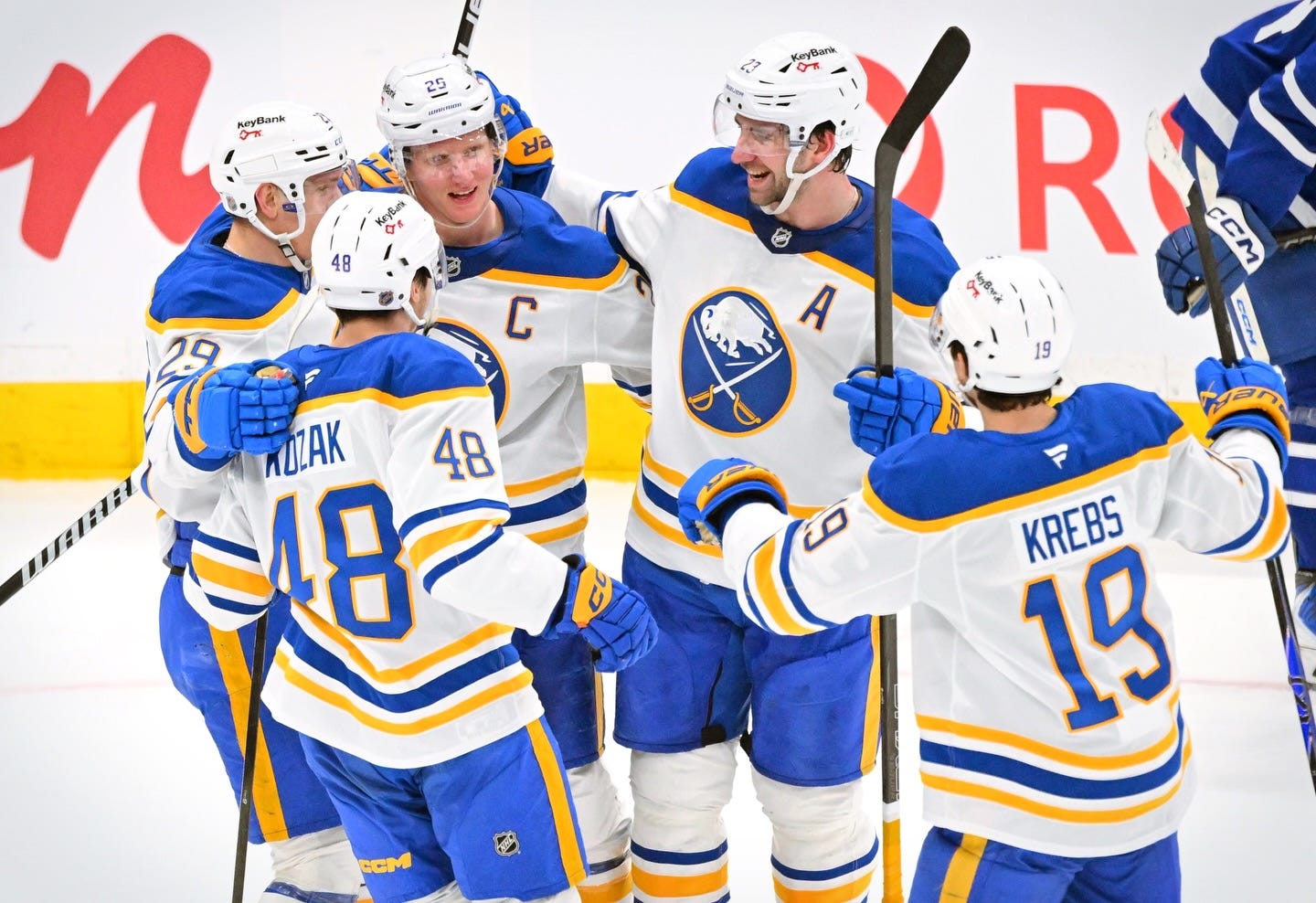 Dahlin's hat-trick helps propel Sabres to win in Toronto