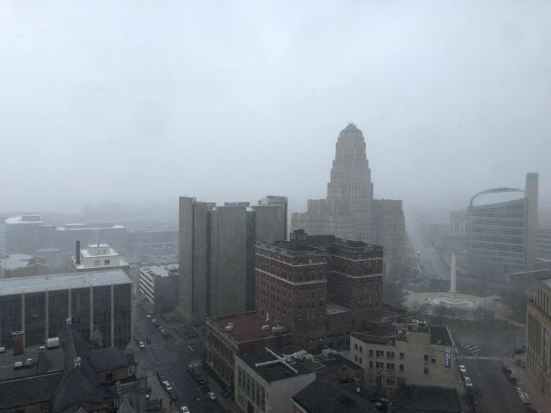 City of Buffalo in a snow storm