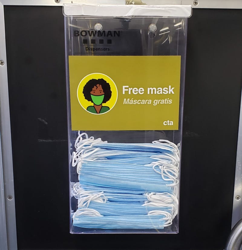 CTA adds free mask dispensers on buses as part of test program