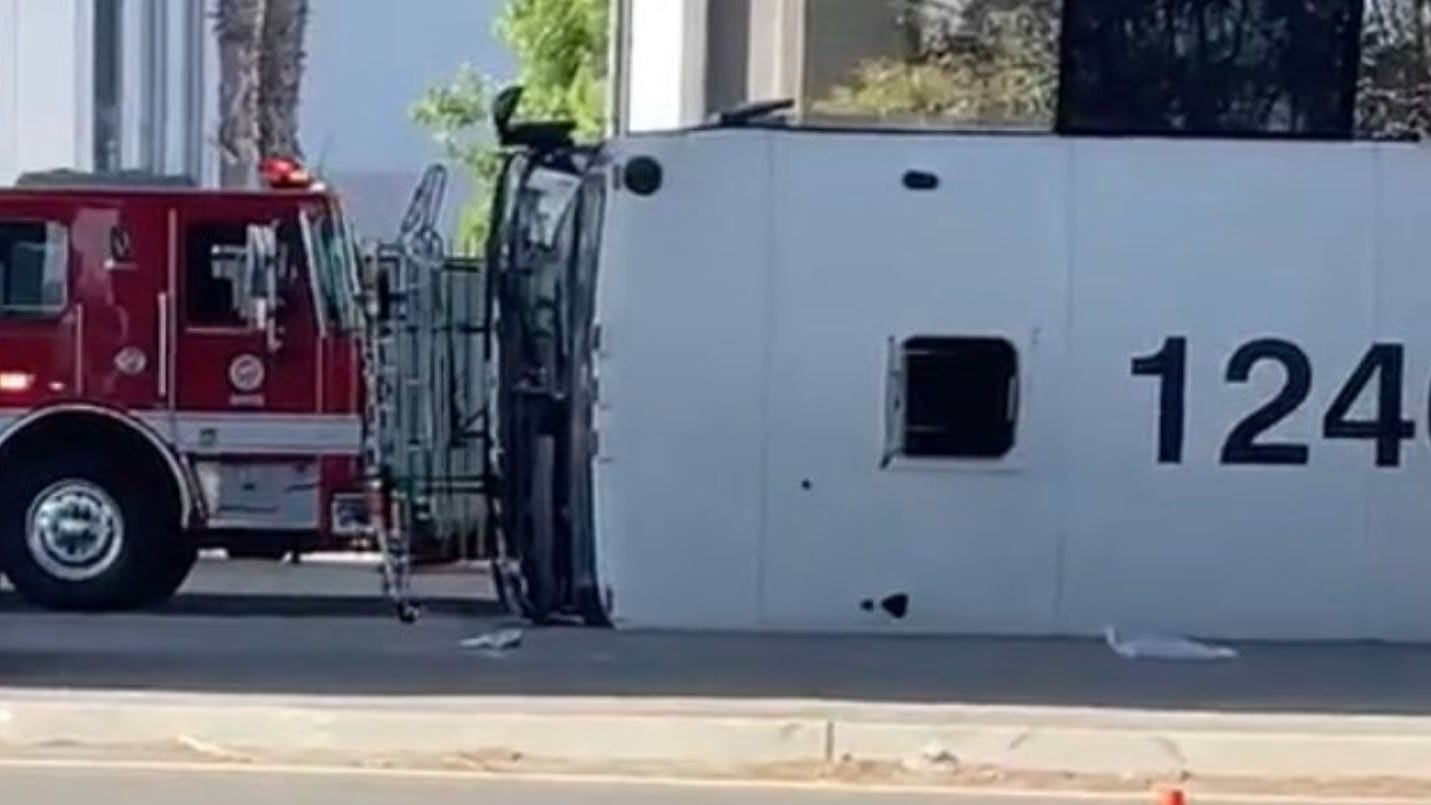 8 people hospitalized following bus collision in El Segundo