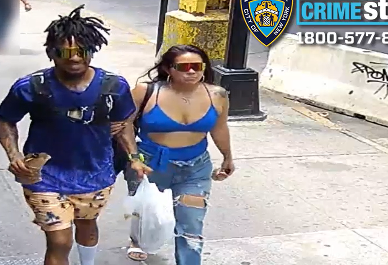 Two suspects are wanted for striking a man over the head repeatedly with a bottle on a Queens bus earlier this month.