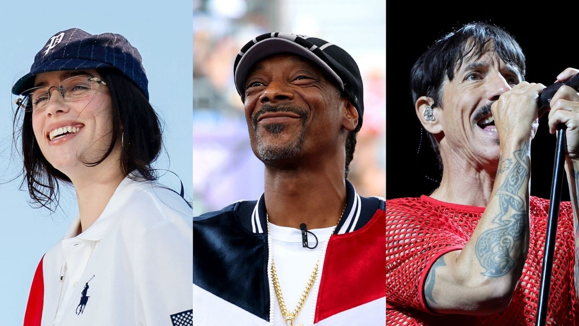 Billie Eilish, Snoop Dogg, and the Red Hot Chili Peppers help close out the Paris Olympics