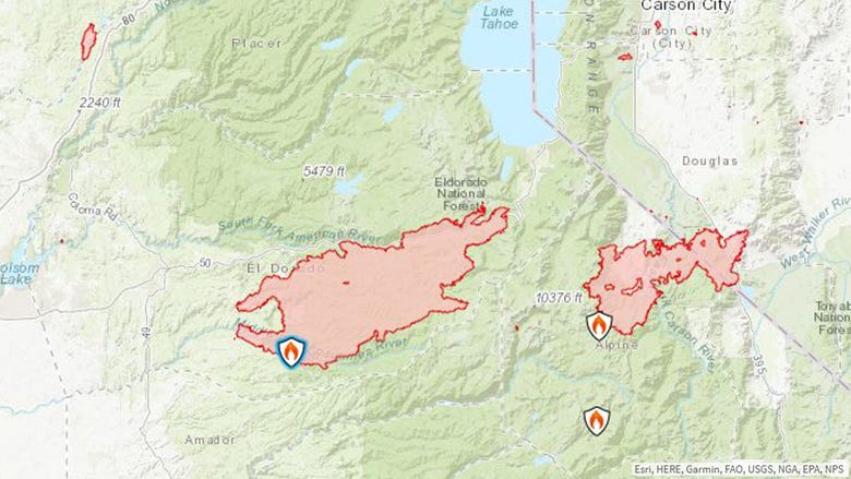 U.S. Forest Service Caldor Fire 8.20.21