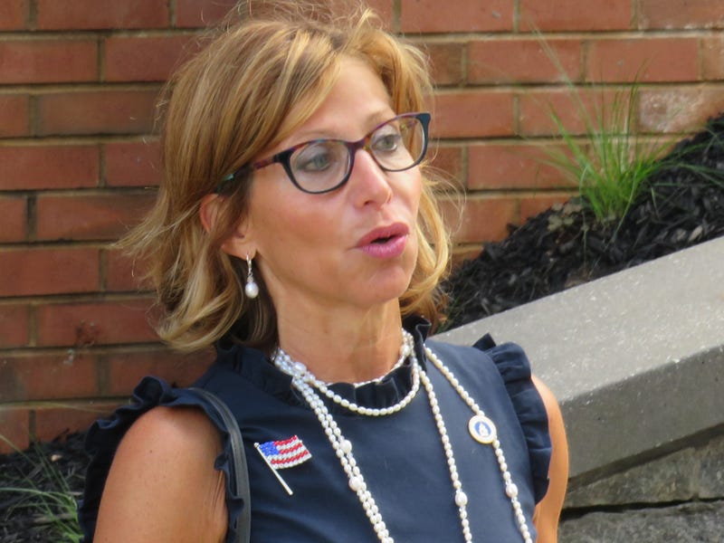 West Hartford Mayor Shari Cantor at Blue Back Square, 7/12/21