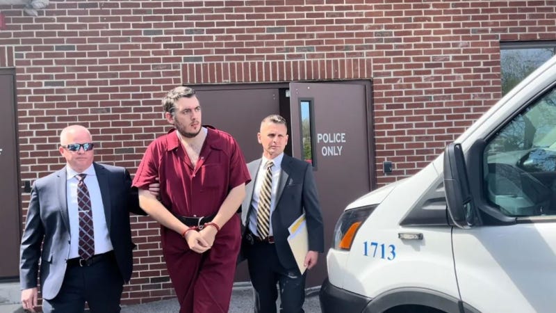 27-year-old Ryan Selleny leaving court after a preliminary hearing.