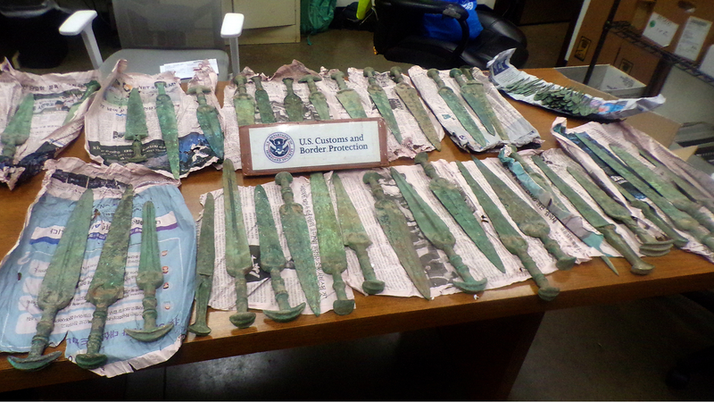 Swords and arrowheads that date back to the Bronze Age, almost 4,000 years ago.