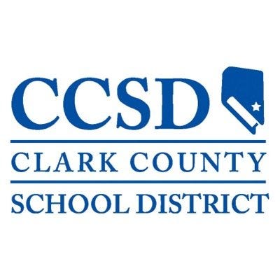 The logo of the Clark County (NV ) School District