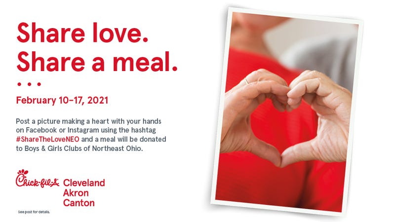 Spread the love with Chick-fil-A! Show your kind heart this February. 