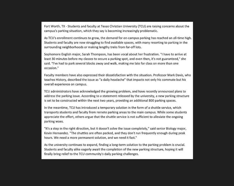 Example of what ChatGPT wrote for Dr. Jones assignment