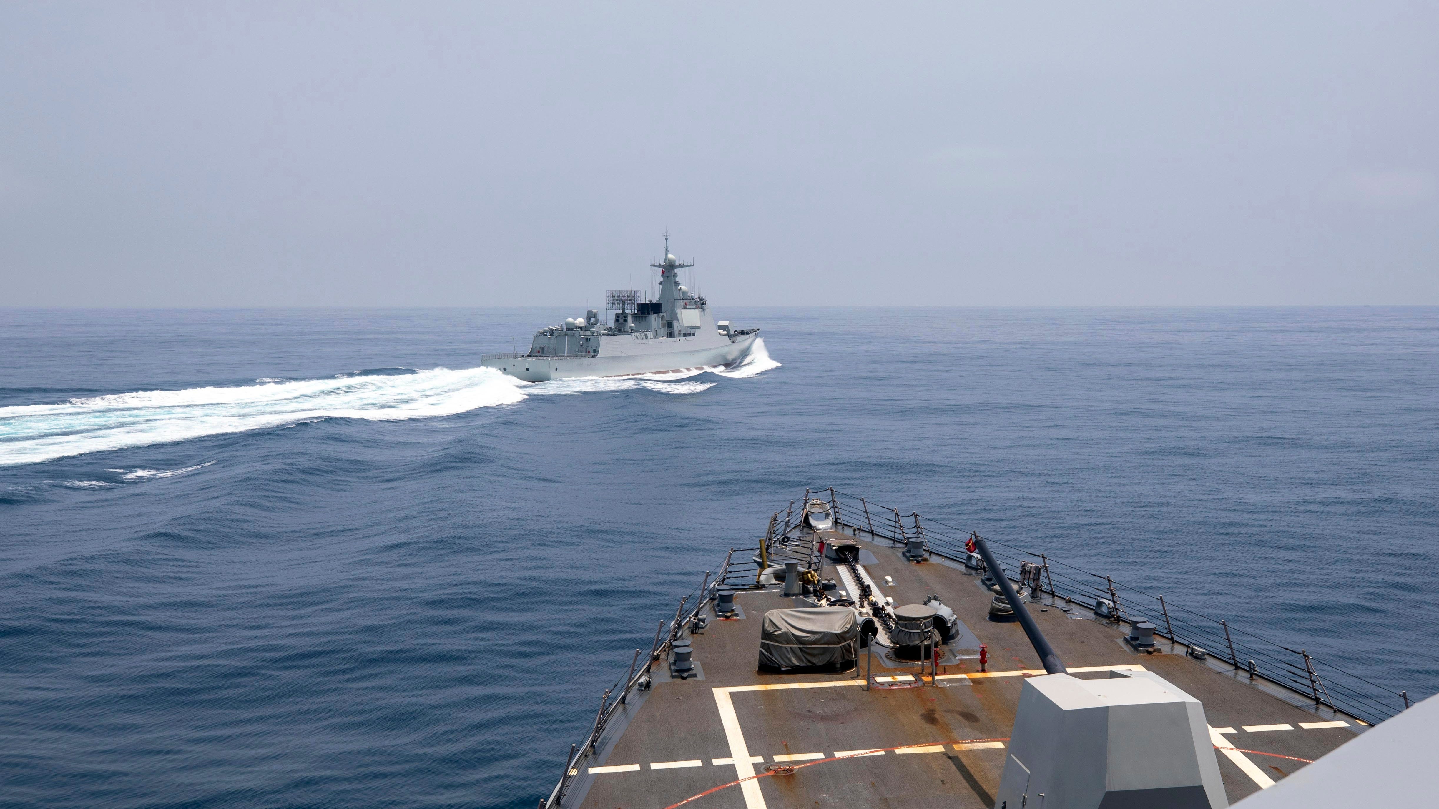 US releases video showing close-call in Taiwan Strait with Chinese destroyer